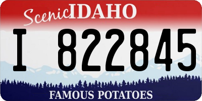 ID license plate I822845