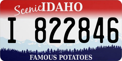 ID license plate I822846
