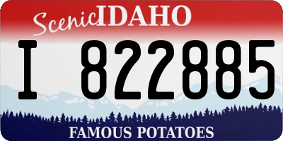 ID license plate I822885