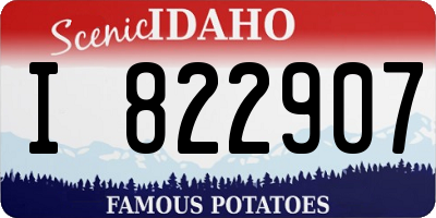 ID license plate I822907