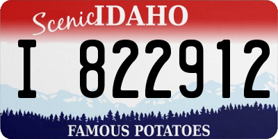 ID license plate I822912