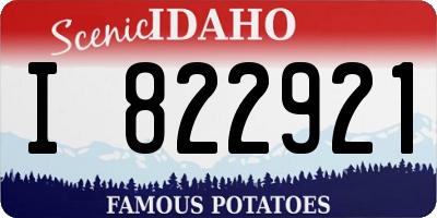 ID license plate I822921