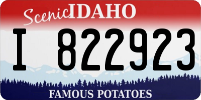 ID license plate I822923