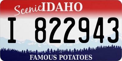 ID license plate I822943