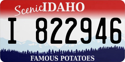 ID license plate I822946