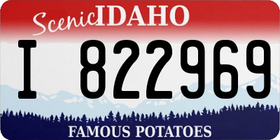 ID license plate I822969