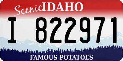 ID license plate I822971