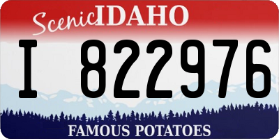 ID license plate I822976