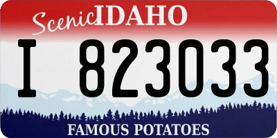 ID license plate I823033