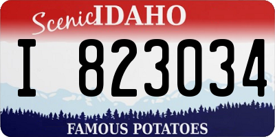 ID license plate I823034