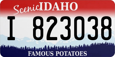 ID license plate I823038