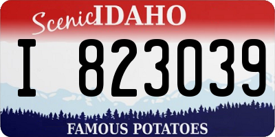 ID license plate I823039