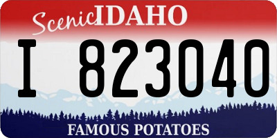 ID license plate I823040