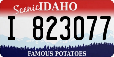 ID license plate I823077