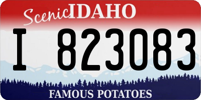 ID license plate I823083