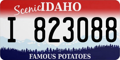 ID license plate I823088