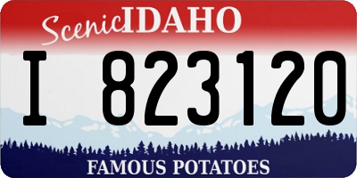 ID license plate I823120