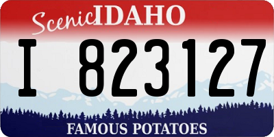 ID license plate I823127