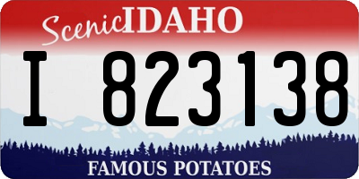 ID license plate I823138