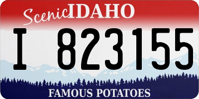 ID license plate I823155