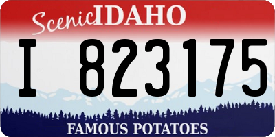 ID license plate I823175