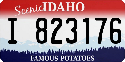 ID license plate I823176