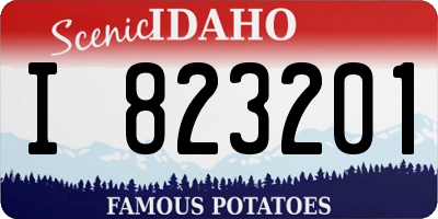 ID license plate I823201
