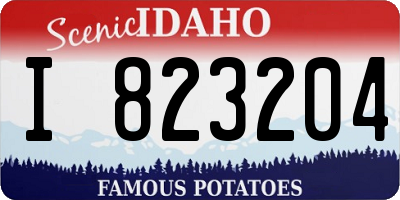 ID license plate I823204