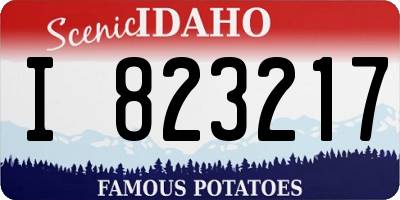 ID license plate I823217