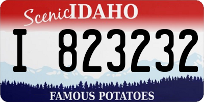 ID license plate I823232