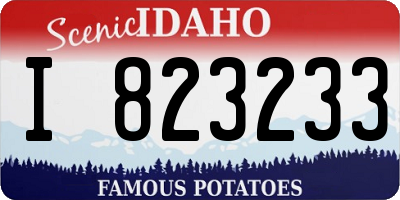 ID license plate I823233
