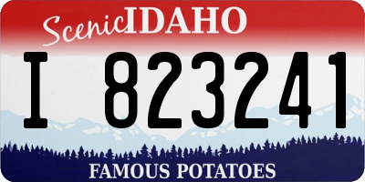 ID license plate I823241