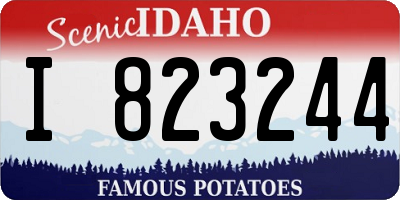 ID license plate I823244