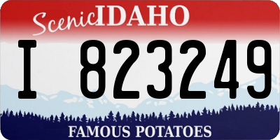ID license plate I823249