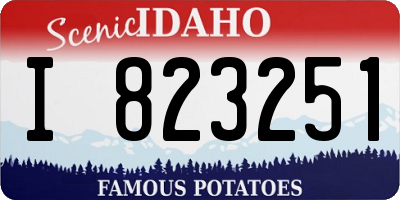 ID license plate I823251