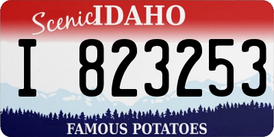 ID license plate I823253
