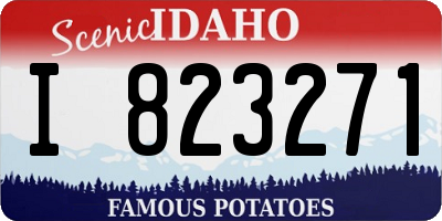 ID license plate I823271