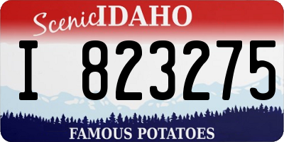 ID license plate I823275