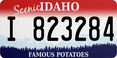 ID license plate I823284
