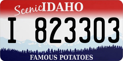 ID license plate I823303