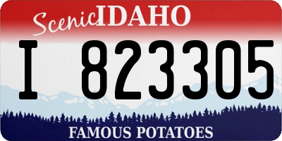 ID license plate I823305