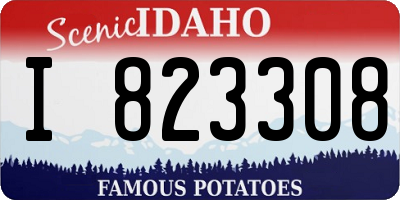 ID license plate I823308