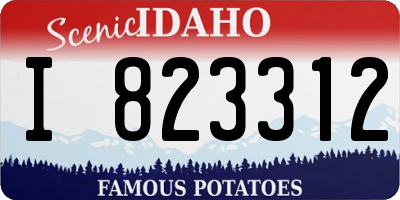 ID license plate I823312