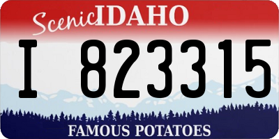 ID license plate I823315