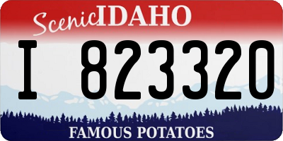 ID license plate I823320
