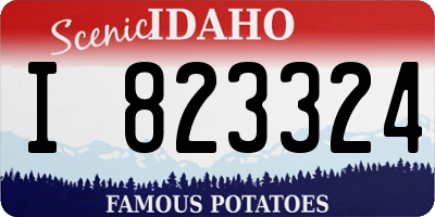 ID license plate I823324