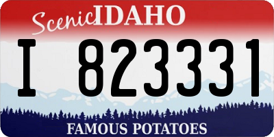 ID license plate I823331