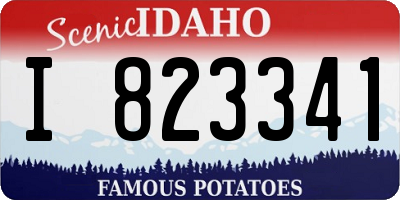 ID license plate I823341