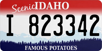 ID license plate I823342
