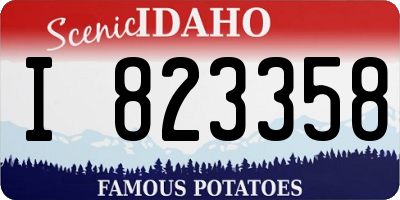 ID license plate I823358